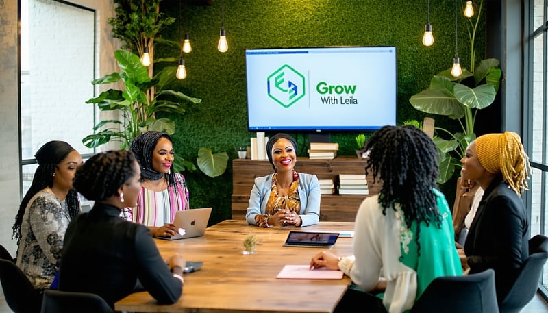 Women learning about private lending and wealth building through Grow With Leila resources. Women learning about private lending and wealth building through Grow With Leila resources.